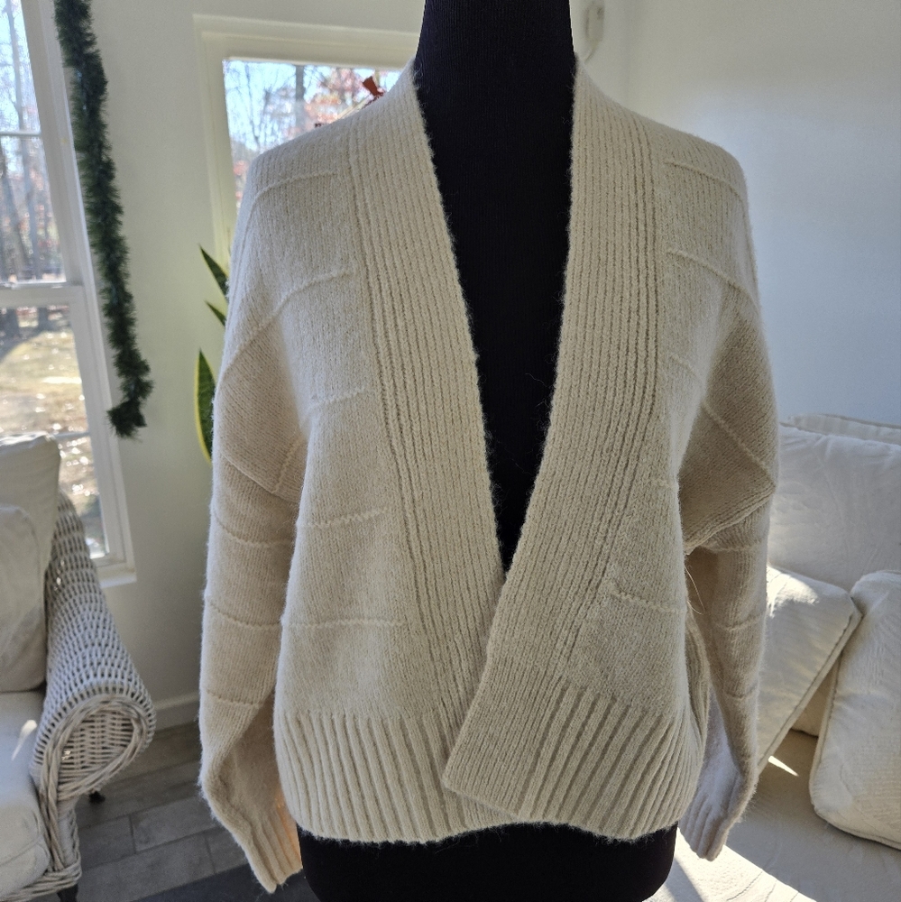 Open front cardigan sweater